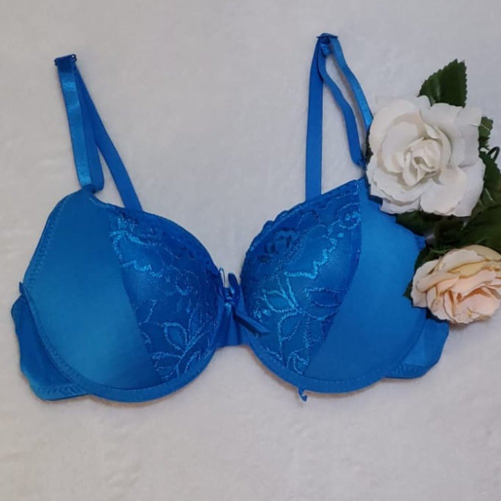Blue Full Cover Bra